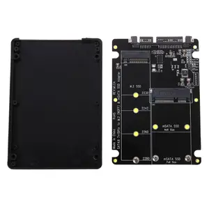 Карта адаптера 2 в 1 M.2 B + M Key Mini PCI-E или mSATA SSD к SATA III для Full Msata SSD 22302242226022x80 M2