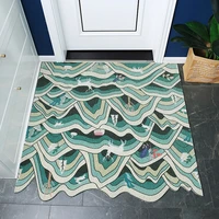 japanese style home silk loop door mat kitchen bedroom bath living room carpet pvc anti slip mat custom hallway entrance doormat