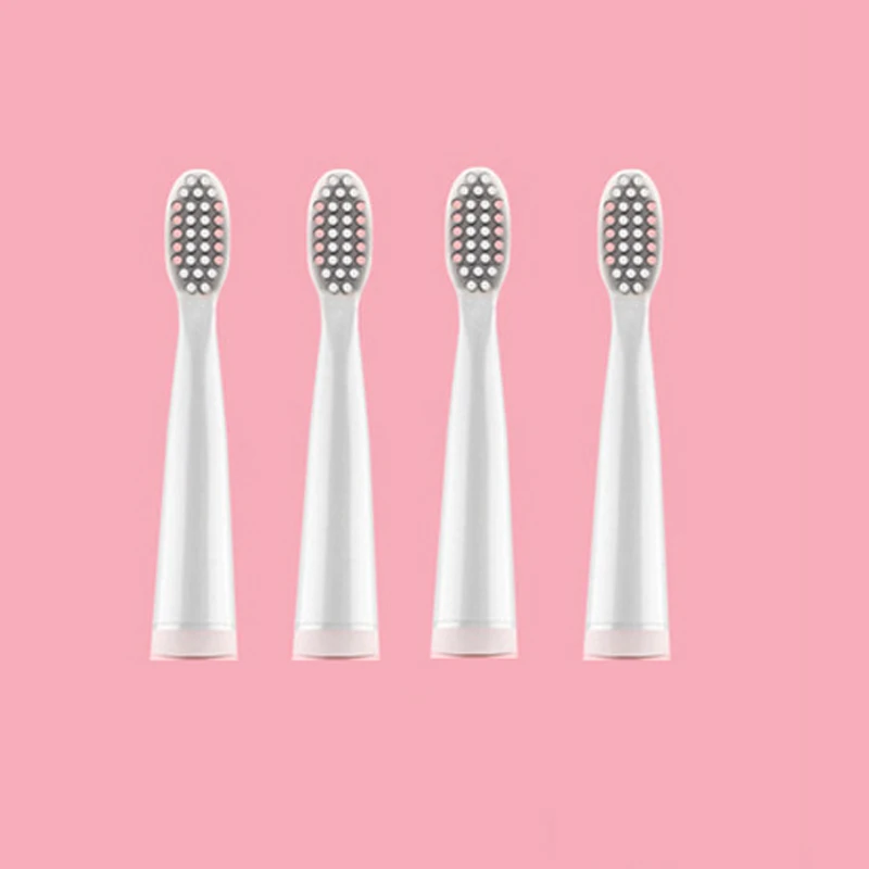 Pink Brushhead Мощная ультра звуковая электрическая зубная щетка USB зарядка перезаряжаемая зубная щетка моющаяся электронная отбеливающая зубная щетка - Color: Pink Brushhead