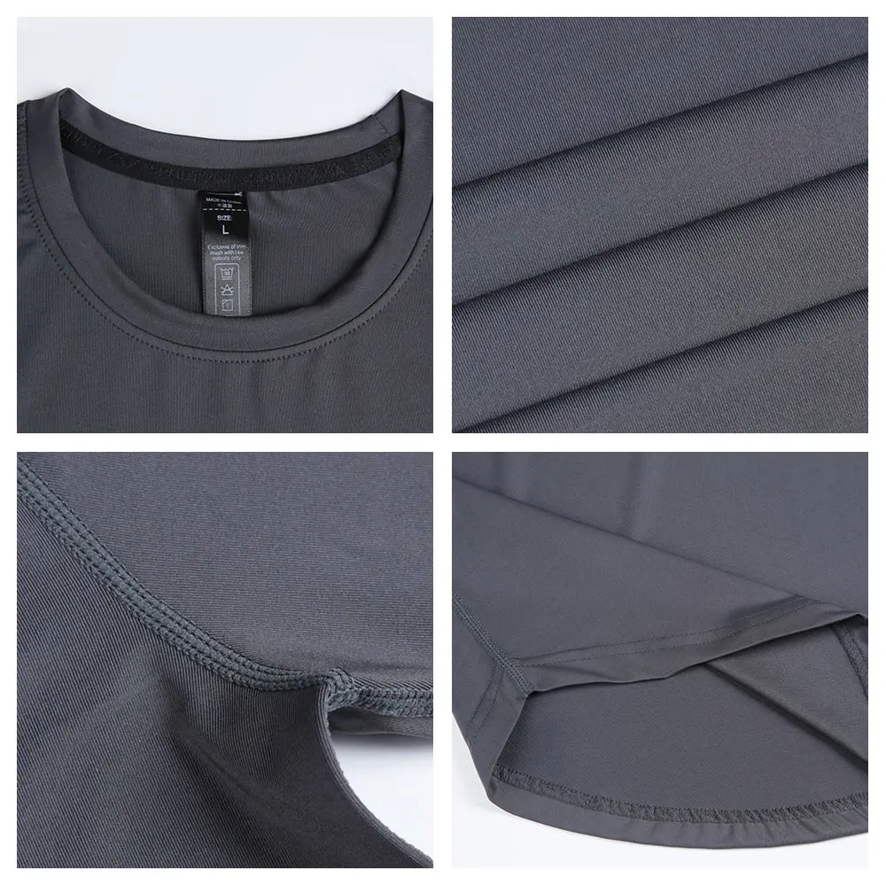 Men's Running Shirts Quick-Drying Compression Sports Shirts Gym Long Sleeve Training Jogging T Shirt for Men Gym Clothing