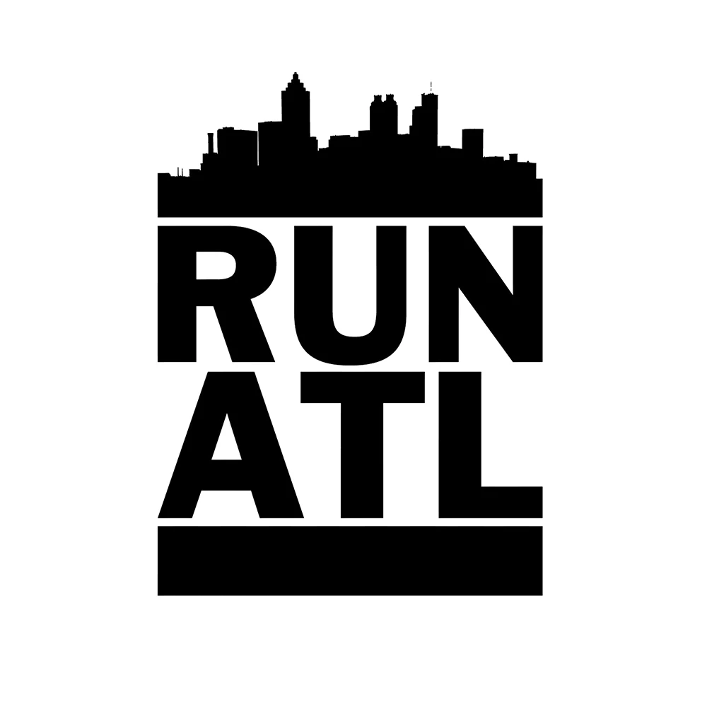 Виниловая наклейка Atl для спортсменов Атланты Джорджия марафона персональные