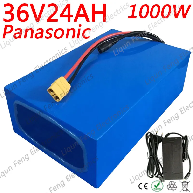 Литий ионный аккумулятор для электровелосипеда Panasonic 1500 36 В 24 Ач 18650 Вт|Батарея
