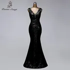 Женское вечернее платье с пайетками, элегантное платье для выпускного вечера, женское платье для вечевечерние
