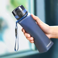 uzspace sports water bottles bpa free portable frosted creative shaker drink bottle couples kids outdoor travel cup 350ml 500ml