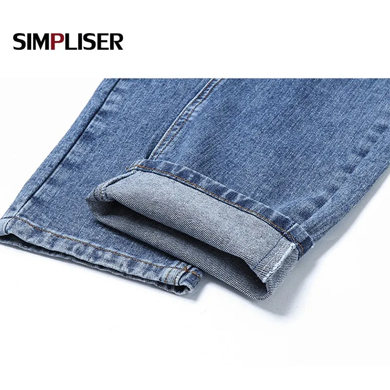 Мягкие джинсы женские синие черные для мам брюки 2020 с завышенной талией Boufriend |