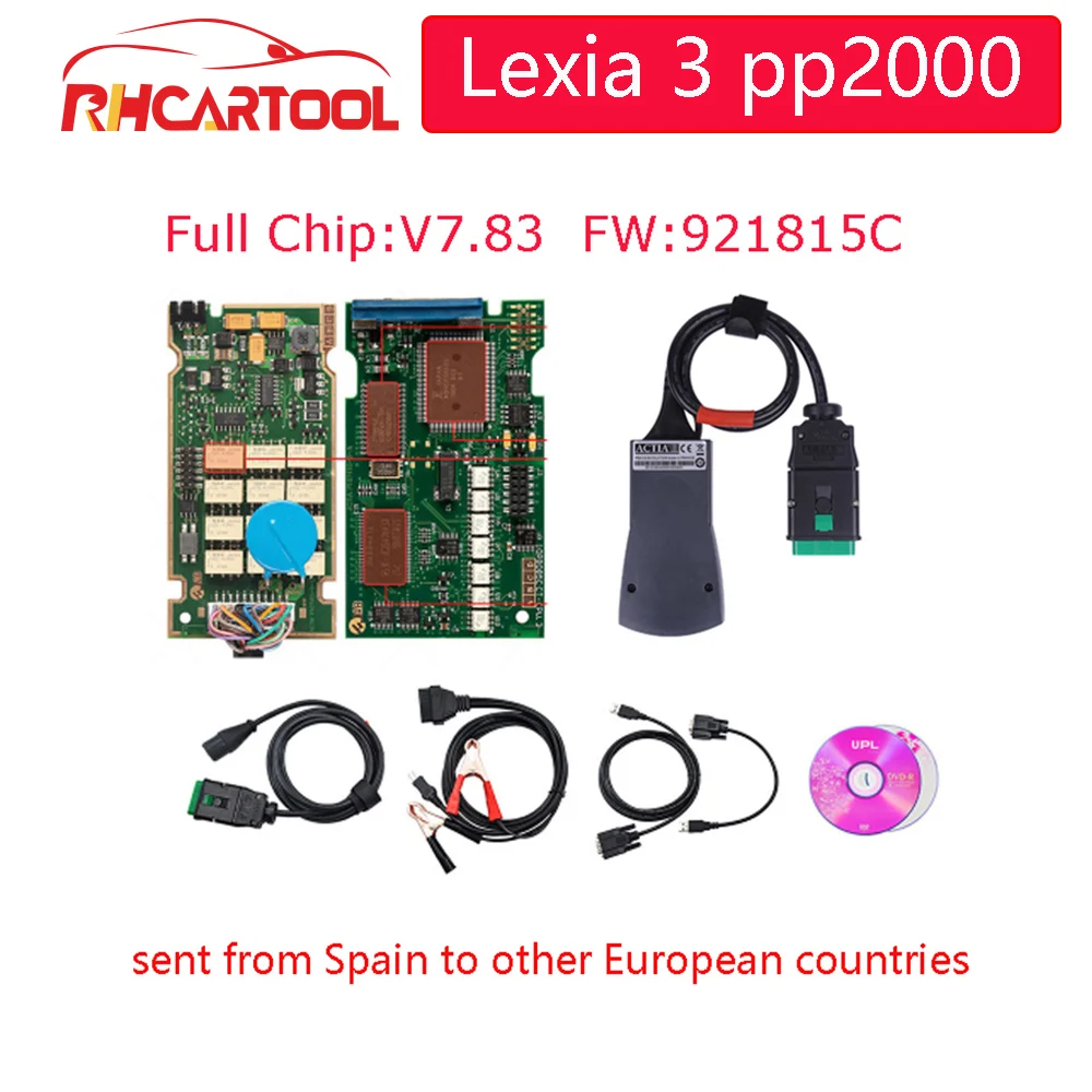 Lexia 3 PP2000 полный чип Diagbox V7.83 с прошивкой 921815C Lexia3 V48/V25 PSA-COM для Citroen для peugeot OBD2 диагностический инструмент