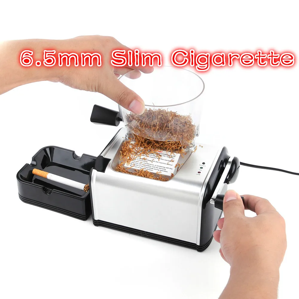 6.5mm slim Cigarette 6,5 мм тонкая сигарета прокатная машина электрическая автоматическая сигаретная прокатная машина табачный ролик производитель сигаретной трубки для курения - Цвет: 6.5mm slim Cigarette