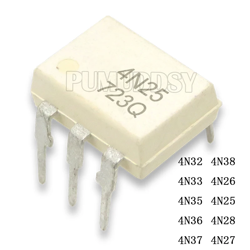 

10pcs/lot 4N38 4N37 4N36 4N35 4N33 4N32 4N27 4N28 4N25 4N26 DIP-6 IC Optocoupler