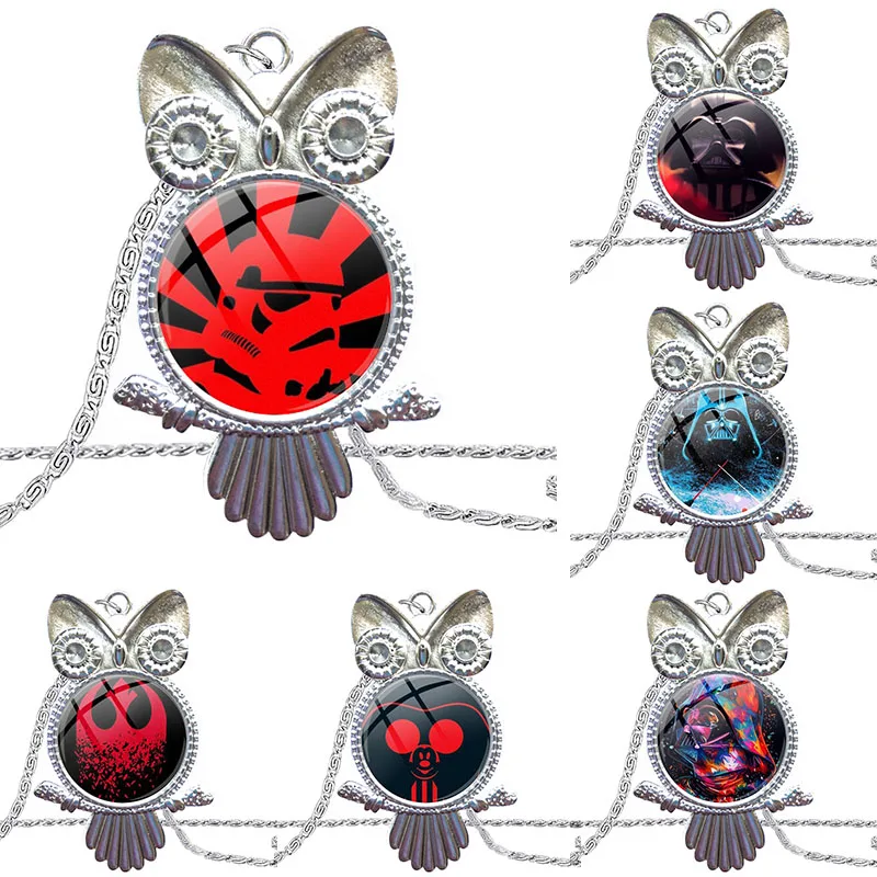 Ожерелье с кабошоном покрытием из Звездных Войн для женщин массивное ожерелье