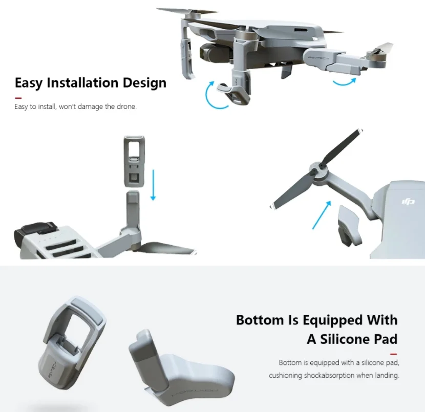 PGYTECH DJI Mavic Mimi шасси Расширенная ножка шасси поддержка ног протектор Дрон аксессуары для DJI Mavic Mini