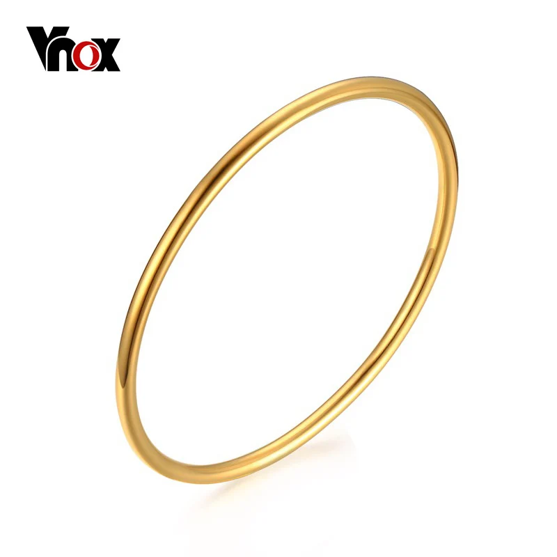 Vnox элегантный Браслеты для Для женщин украшений золото-цвет Femme ручной работы полированная