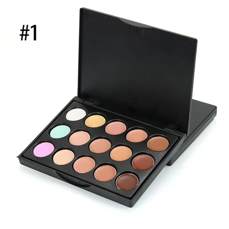 Mini 15 Color-1 15 цветов 10*15 см Профессиональный консилер для лица Палетка «камуфляж» крем контур maquillaje Профессиональный corretivo maquiagem - Цвет: Mini 15 Color-1