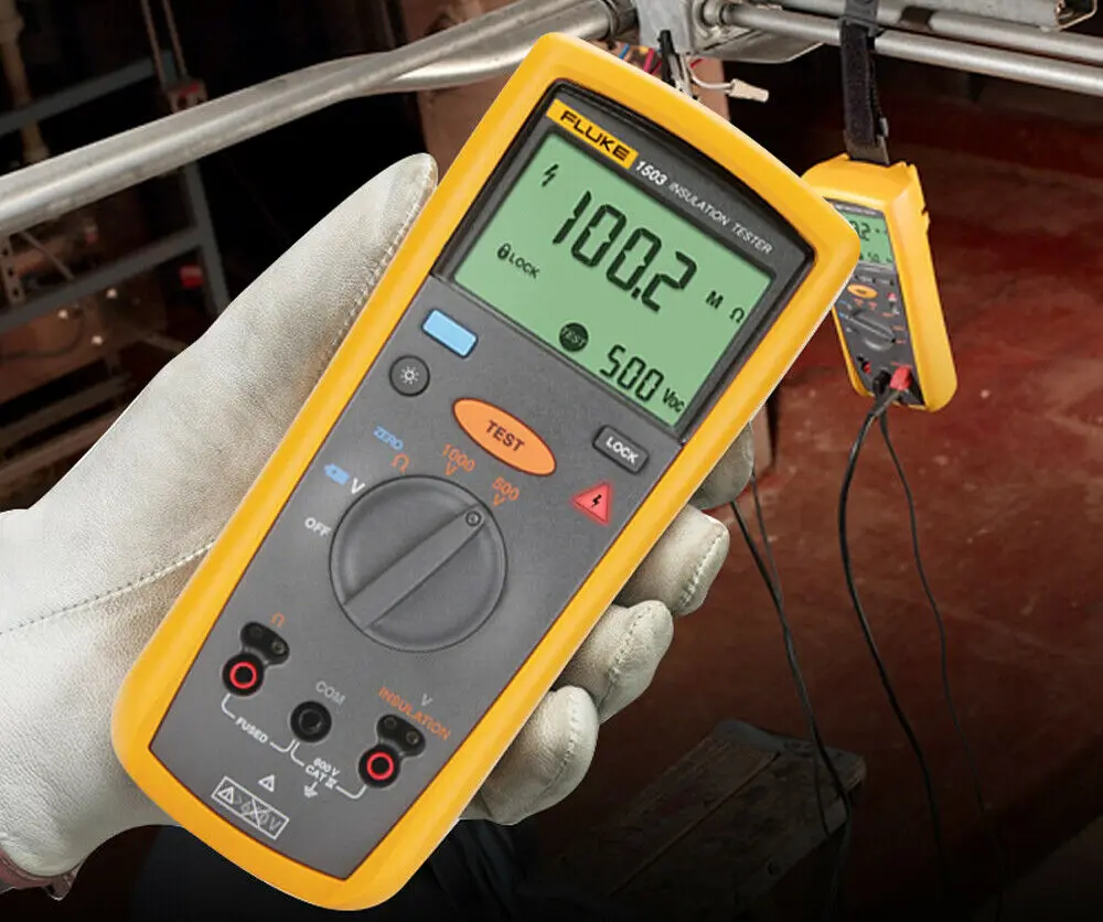 Портативный цифровой тестер сопротивления изоляции Fluke 1503 F1503 Мегаомметр