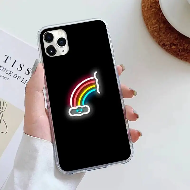 

Neon lights Phone Case For iphone 12 5 5s 5c se 6 6s 7 8 plus x xs xr 11 pro max mini