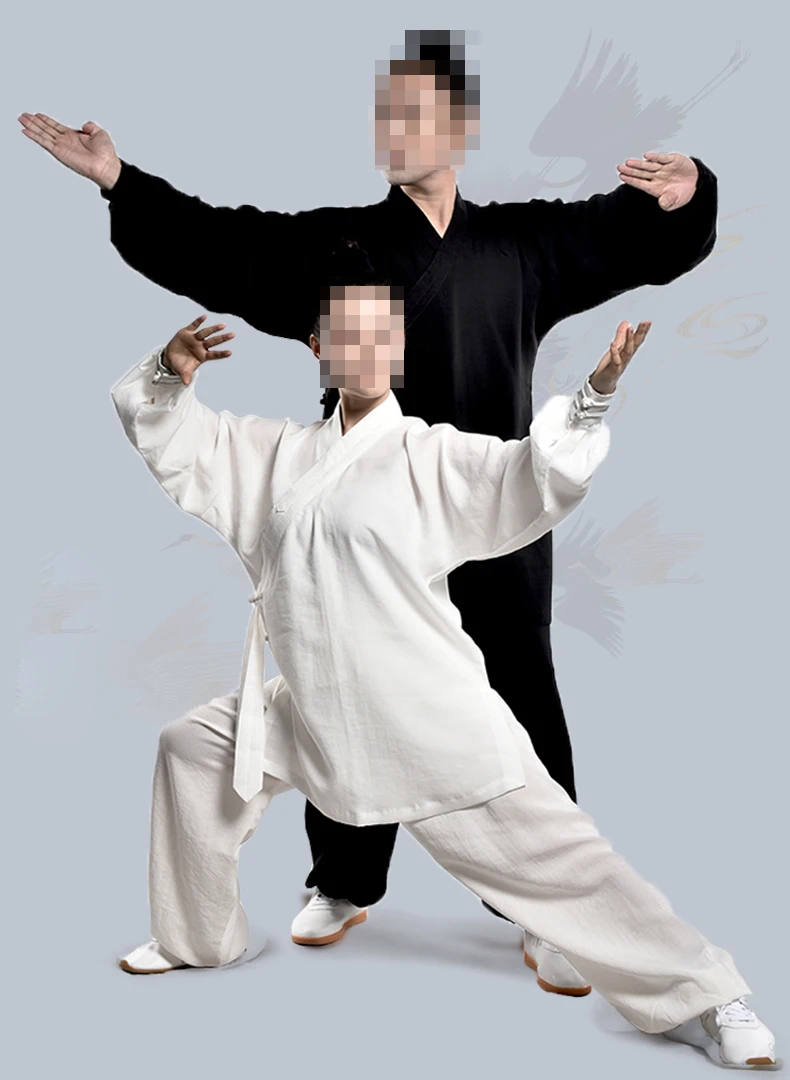 Льняной халат Wudang taoist унисекс высшего качества 22 цвета искусственная Роба кунг