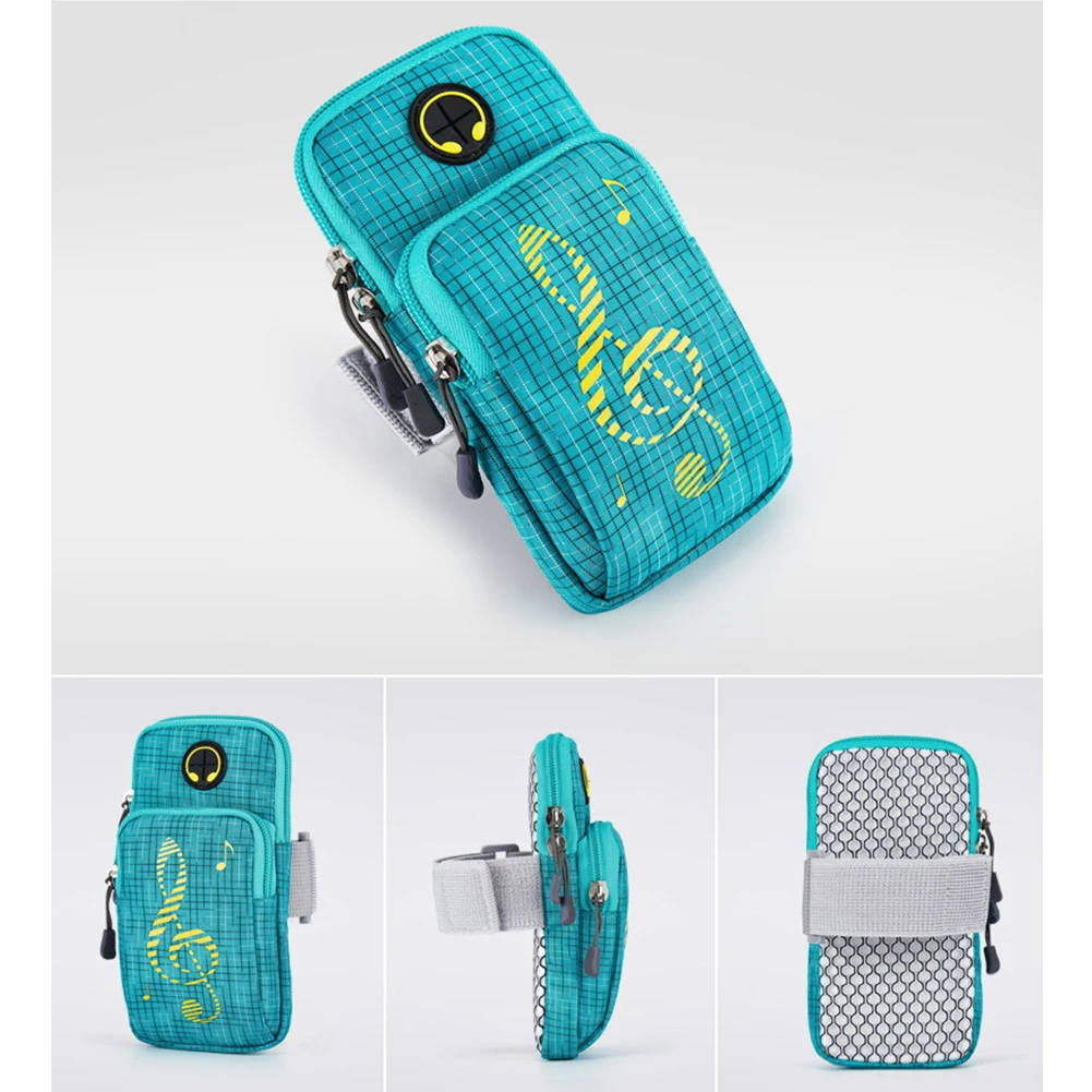 

Sports On Hand Convenient Mobile Phone Holder Running Waterproof Multifunction With Earphone Hole Universal Arm Bag Gym Fitness