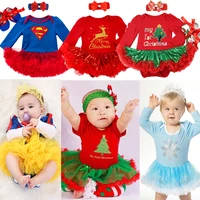 baby clothes christmas costume for baby infant party dress tutus newborn jumpsuit bebe romper baby girl clothing birthday gift