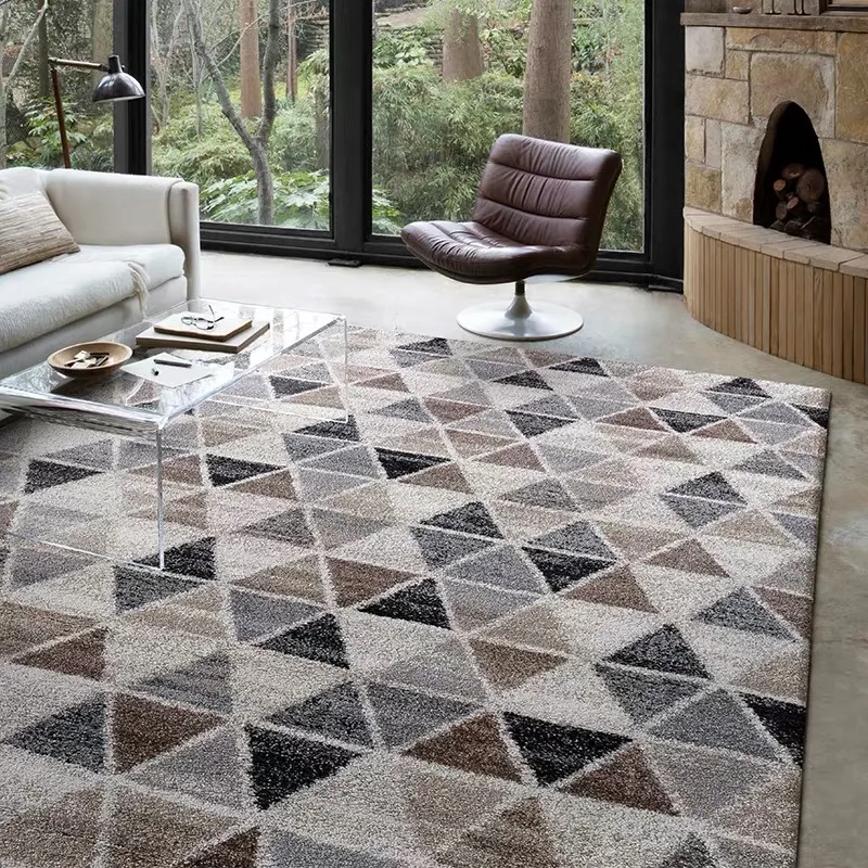 Современный минималистичный толстый ковер в скандинавском стиле Цвет по