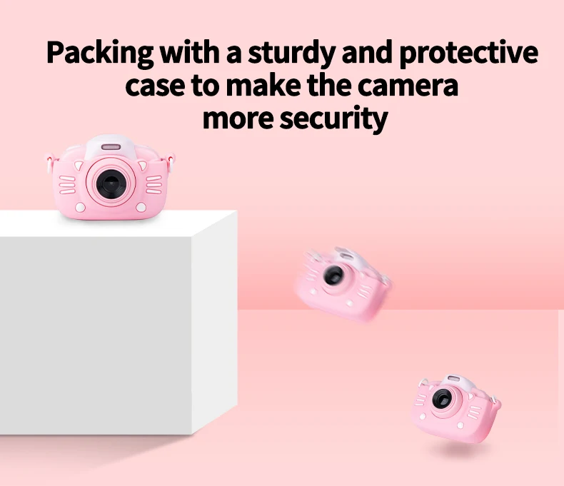 Детская цифровая камера 30MP 2,4 дюймовый ips экран 1080P HD видео селфи мини SLR детская игрушка камера для рождественских подарков Minibear