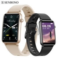 senbono smart watch women 1 57 inch ip68 waterproof bracelet lady fitness tracker band multi dial clock fashion men smartwatch