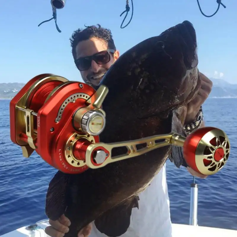 CNC Jigging Reel 1500/2000/3000 Left/Right Handle Aluminum Alloy 13+2BB Slow Jig Reel Full Metal for Jigging Carretilha