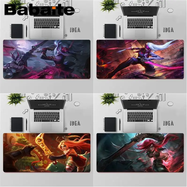 Игровой коврик для ноутбука Babaite League of Legends katарина резиновый мыши бесплатная
