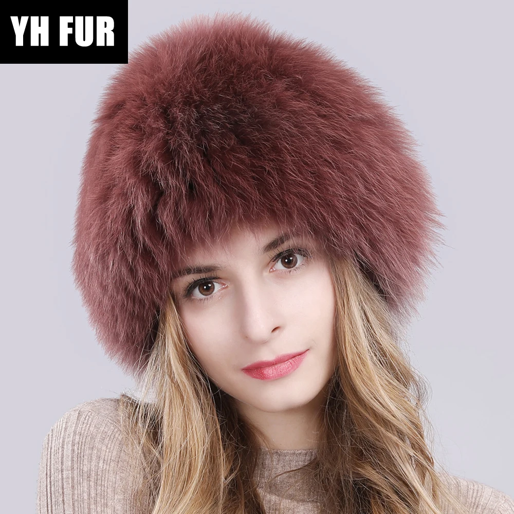 Шапка женская из лисьего меха|Женские Skullies и шапочки| |