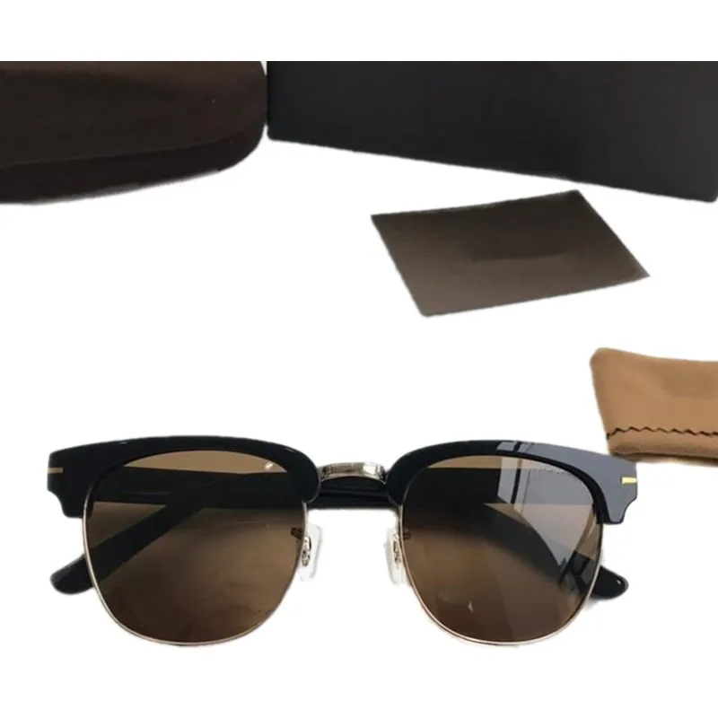 Мужские солнцезащитные очки из ацетата с поляризационными линзами квадратной