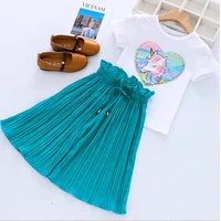 summer 2021 baby girls clothes sets outfits kids clothes short sleeve pants children clothing set 3 4 5 6 7 8 9 10 11 12 years