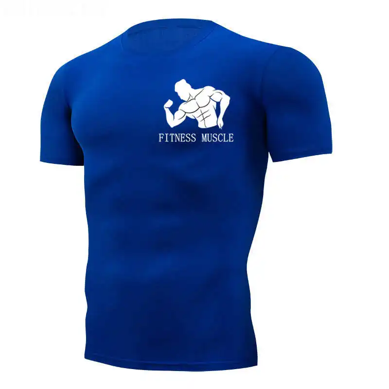 Футболка для бега, бегунов, Spor, футболка s, для спортзала, для мужчин, для фитнеса, для бега, Мужская быстросохнущая футболка с коротким рукавом, мужская спортивная футболка - Цвет: Photo Color