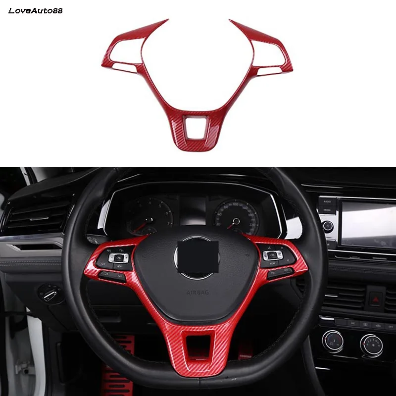 

Декоративная наклейка на руль, рамка для украшения интерьера автомобиля, Накладка для Volkswagen VW Jetta MK7 2019 2020 2021