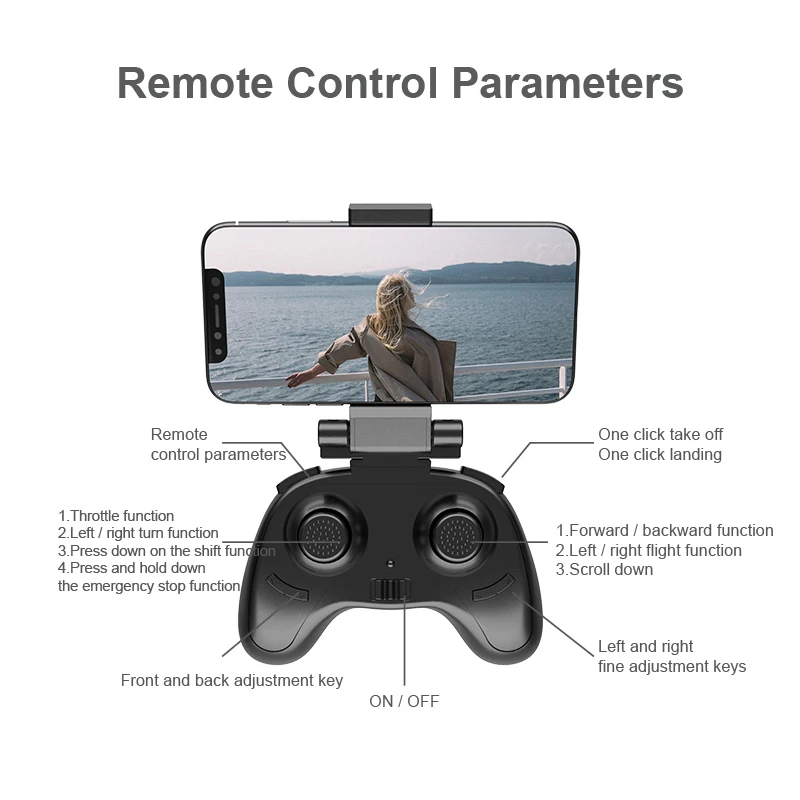 

1080P FPV Mini Drone 4K HD Dual Cameras LED Lights Wifi Foldable Professional Drones Stable Flight Aerial Photography Aircraft