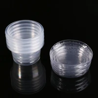 50pcsset disposable cups set of 30ml1 oz sauce pot container jello shot cup slime storage with lid for ketchup