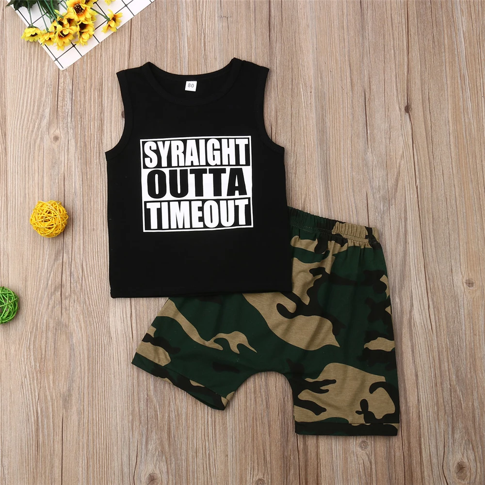 Baby Boy Striped Dinosaur Clothes Set Girl Casual Hoodie  Girls Sleeveless Romper Summer Newborn Stripe Outfit