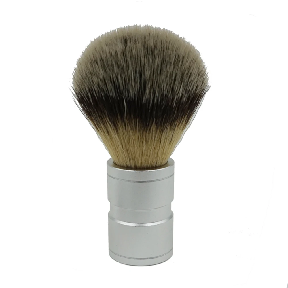 

1Pc Men's Hair Shaving Brush Stainless Metal Handle Soft Synthetic Nylon Hair Barber Brush Comfortable Shave Tool