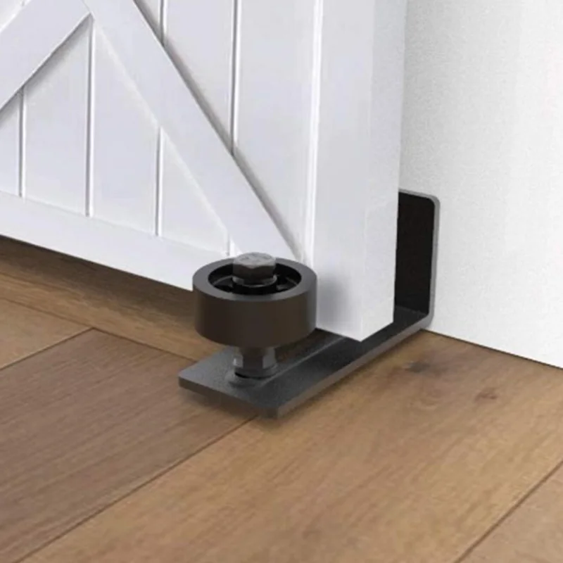 

Heavy Duty Sliding Barn Door Floor Guide,Adjustable Roller,Floor and Door Panel Non-Damage(8 in 1)