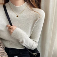 basic turtleneck sweater women autumn winter wool long sleeve pull femme knit pullover womens sweaters 2021 chic jumpers top