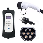 Зарядное устройство типа 2 EV schuko штепсельная вилка EVSE для зарядки 8101316a Регулируемый 5,5 метра ev зарядный кабель для электромобиля