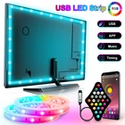 Wifi USB светодиодный светильник RGB 2835 с Bluetooth управлением 5050 USB Инфракрасный гибкий светильник с диодом 5V ТВ ПОДСВЕТКА светильник для дома