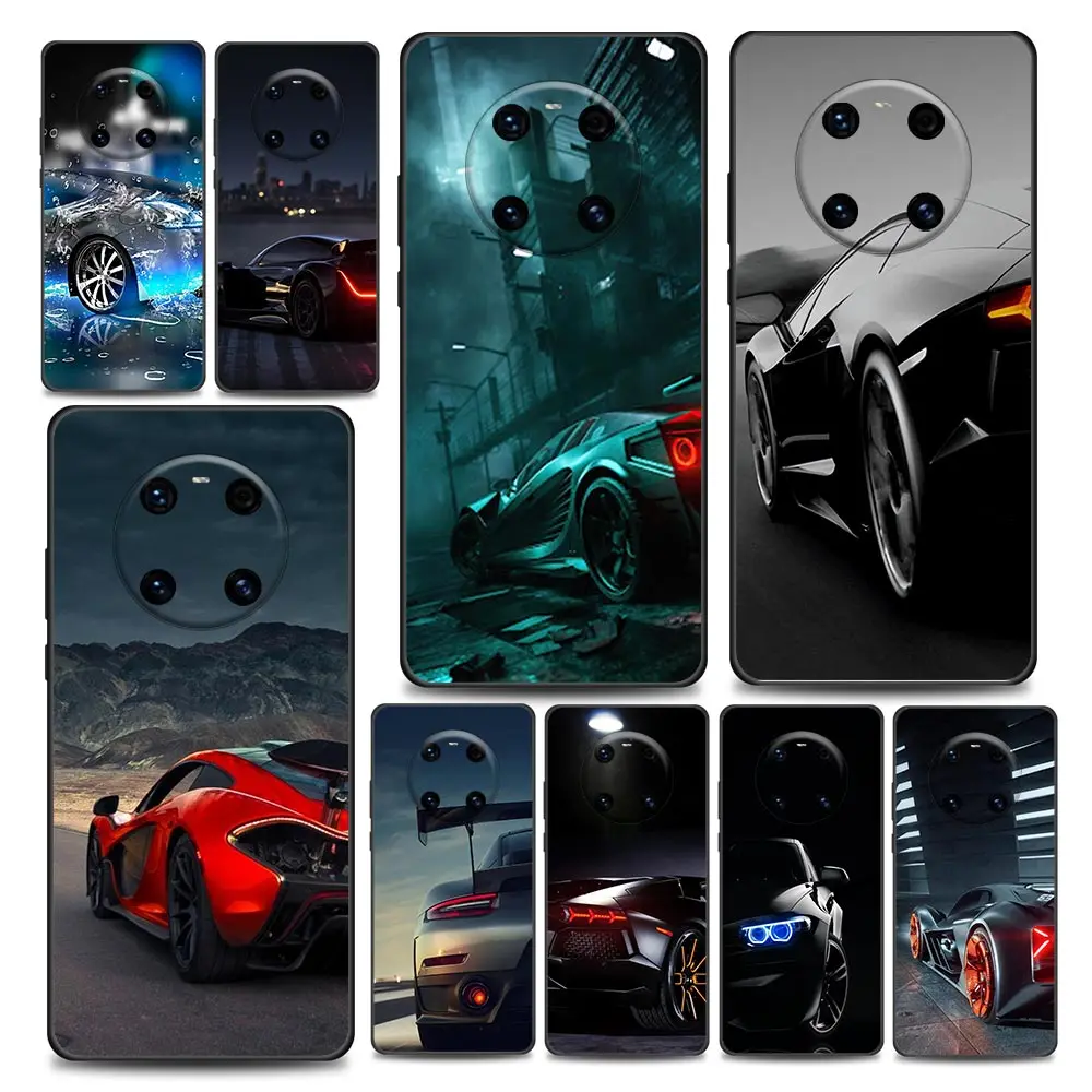 

The Sports Cars Phone Case for Huawei Y6 7 9 5p 6p 8s 8p 9a 7a Mate 10 20 40 Lite Pro Plus RS Soft Silicone Cover