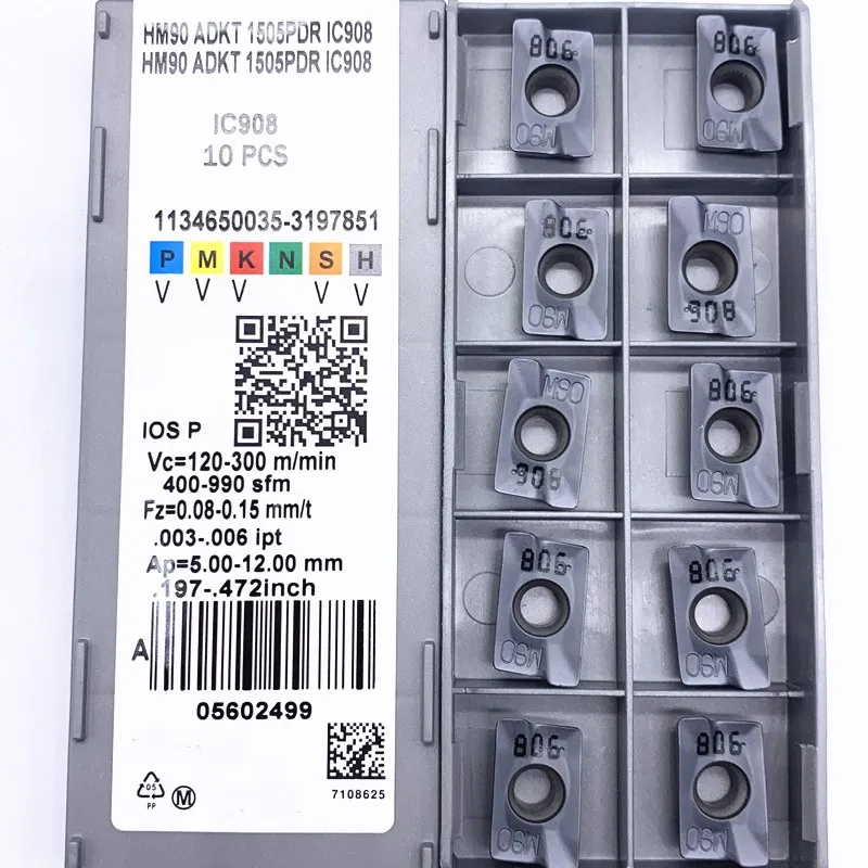 10 шт. ADKT1505PDR IC908 ADKT1505 фотоинструмент токарный станок фреза режущий инструмент с