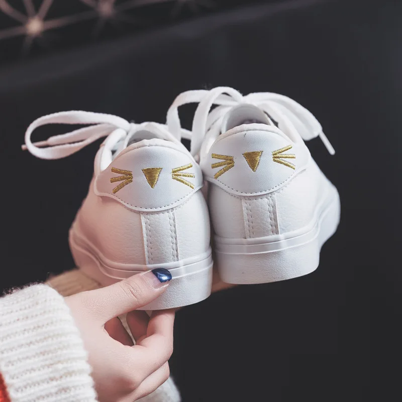 

Fashion Women Inside high white shoes Spring and Autumn Student casual shoes