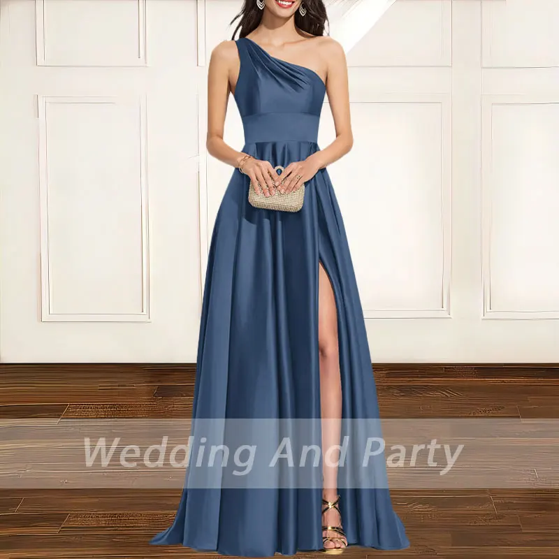 

Длинное вечернее платье большого размера с открытой спиной и одним плечом