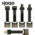Кабель HDMI-совместимый, 5 см, 10 см, короткий, ультратонкий, 90 градусов, вверхвниз, под прямым углом, штекер Mini HDMI на гнездо HDMI, гибкий шнур