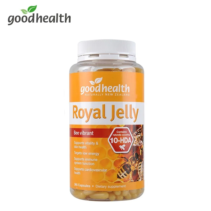 Good Health Royal Jelly Capsules Bee Vibrant Male Women Vitality Health Wellness Products Low Energy Immunity Dietary Supplement