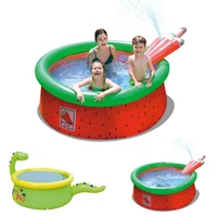 thick inflatable swimming pool high quality large size blow up pool inflatable pool for boys girls outdoor have fun new arrival