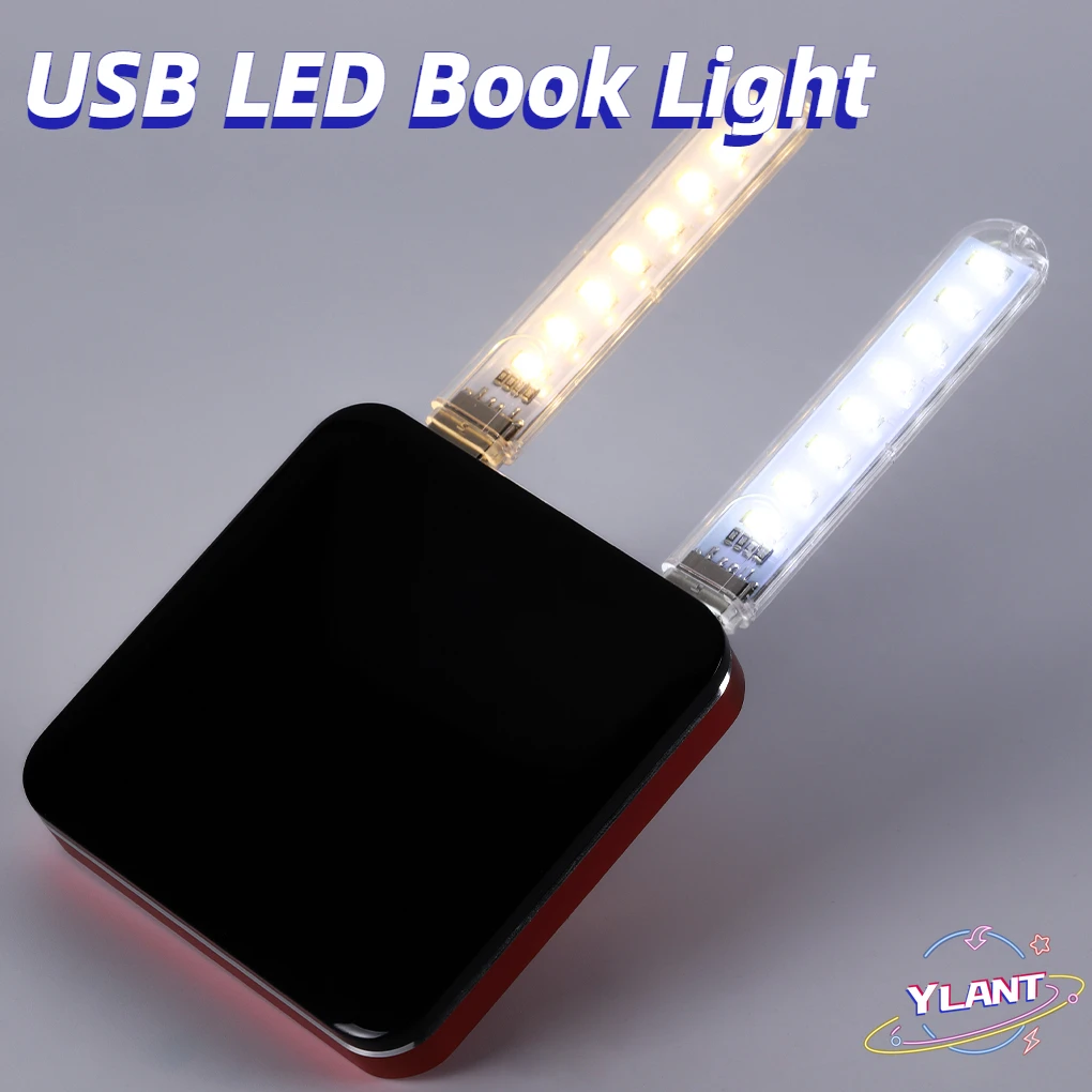 Mini Portable USB LED Book Light DC5V Ultra Bright Reading Book Lamp 3leds 8leds Lights For Power Bank PC Laptop Notebook