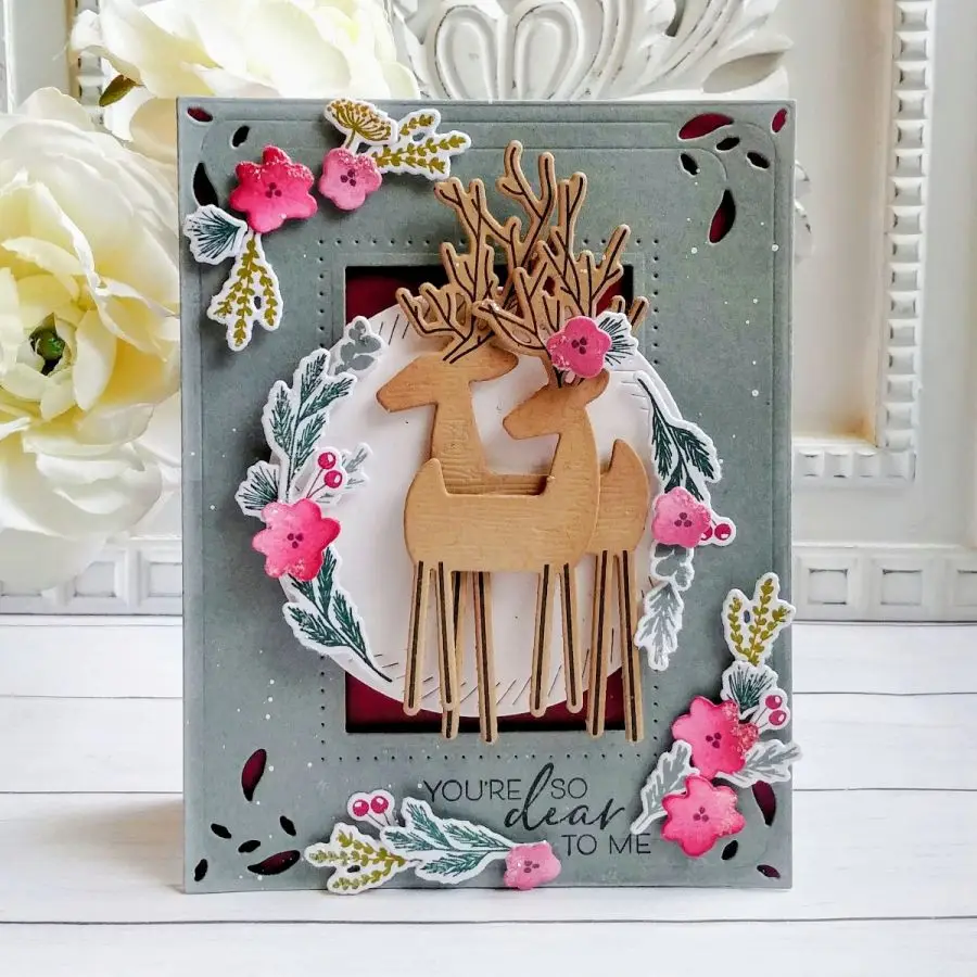 

JC Metal Cutting Dies Leaf Frame Rectangle Template Scrapbook Decorative Embossing Paper DIY Card Make Stencil Craft Mold Decor