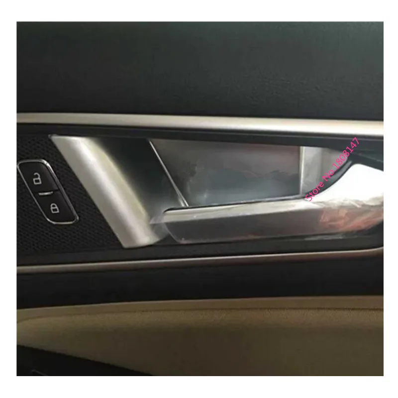 

high quality For Ford EDGE 2015 2016 2017 car sticker styling inner trim door handle bowl frame lamp frame trim accessory 4pcs