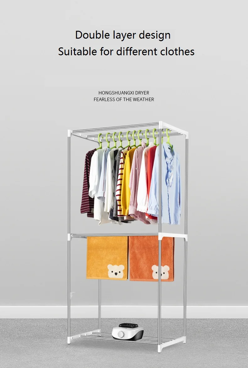 Clothes drying cloth wardrobe folding portable simple bedroom wardrobe household clothes dryer, clothes storage cabinet